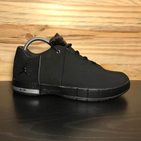 New Nike Air Jordan Team Elite 2 Low Triple Black - Picture 2 of 7